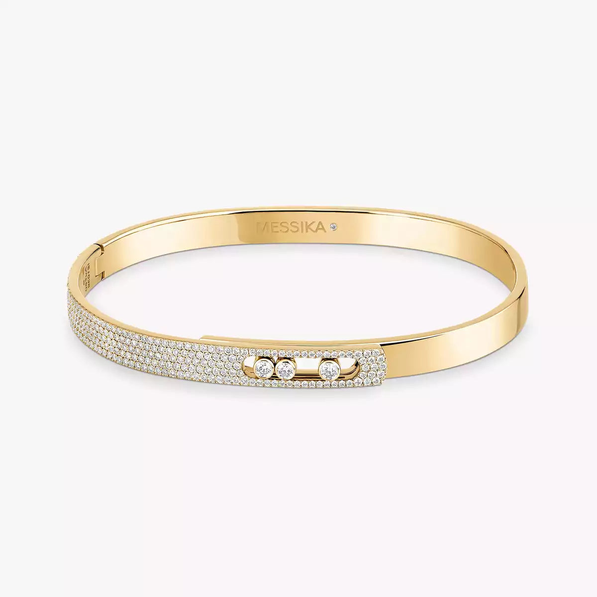 [Am Jewelry]Move Noa Rose Gold Pavé Diamond Bangle Bracelet