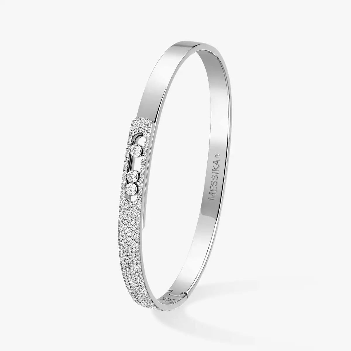 [Am Jewelry]Move Noa Rose Gold Pavé Diamond Bangle Bracelet