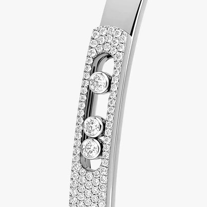 [Am Jewelry]Move Noa Rose Gold Pavé Diamond Bangle Bracelet