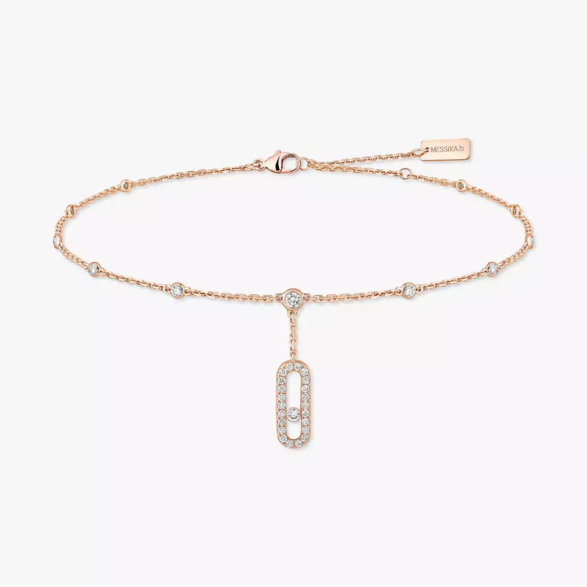 [Am Jewelry] Move Uno pavé ankle bracelet