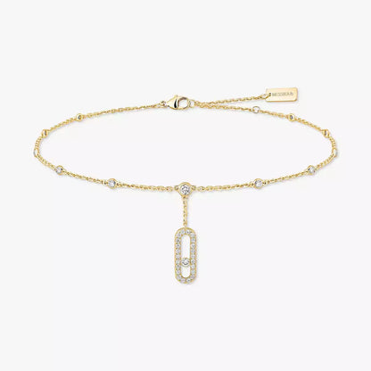 [Am Jewelry] Move Uno pavé ankle bracelet