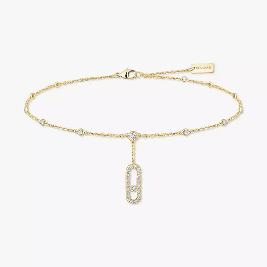 [Am Jewelry] Move Uno pavé ankle bracelet