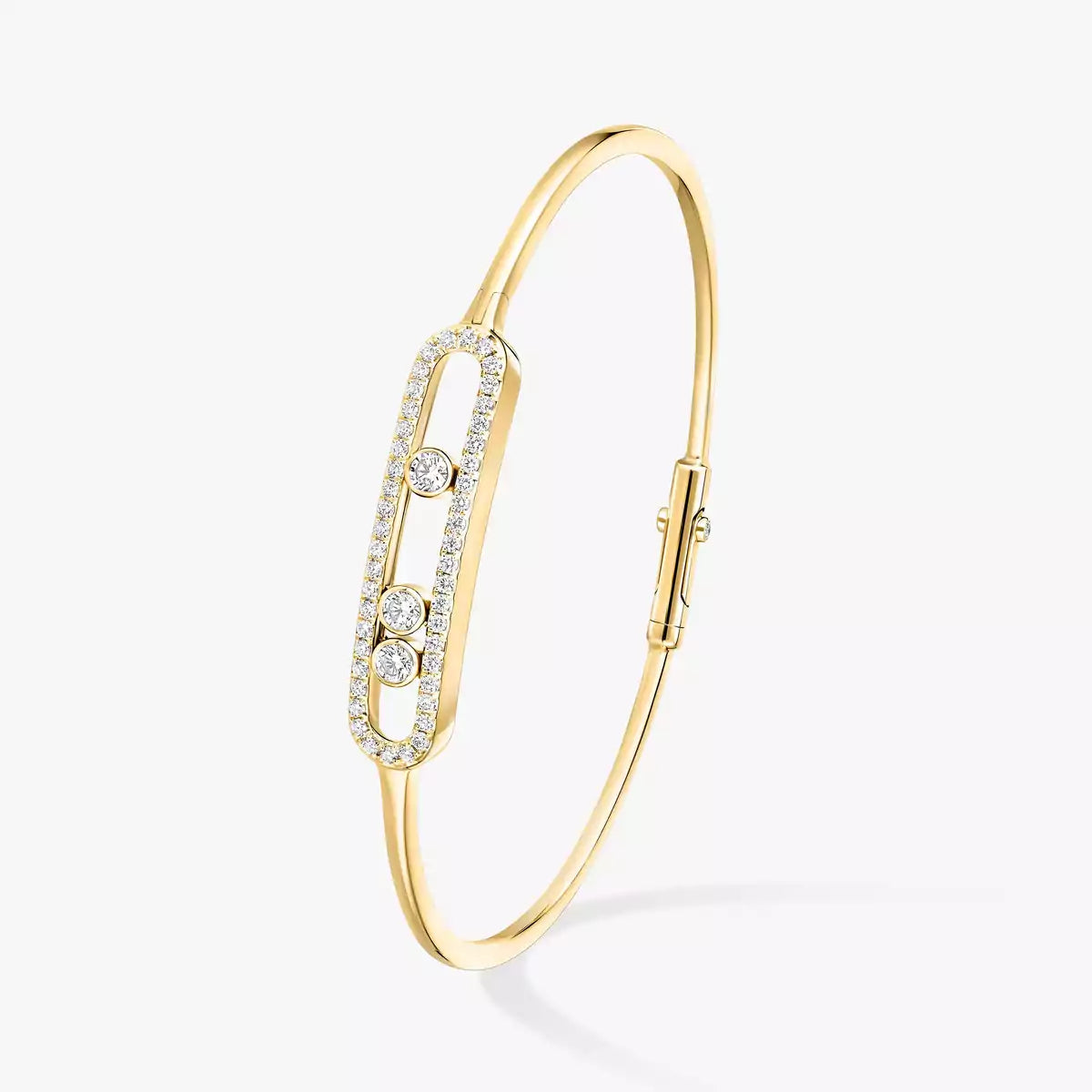 [Am Jewelry]Move Pavé Diamond Bangle Bracelet M