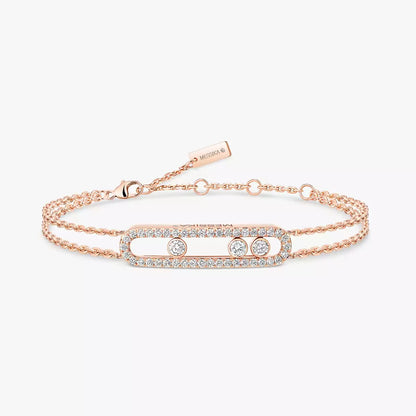 [Am Jewelry] Move Classique pavé bracelet