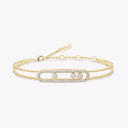 [Am Jewelry] Move Classique pavé bracelet