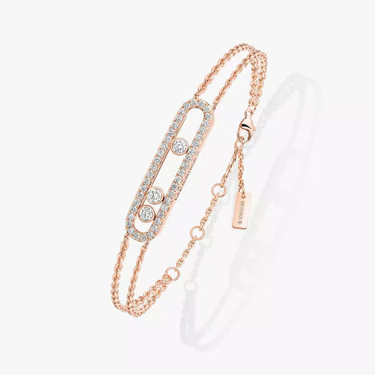 [Am Jewelry] Move Classique pavé bracelet