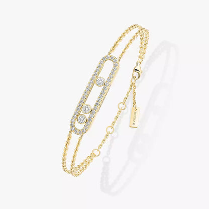 [Am Jewelry] Move Classique pavé bracelet