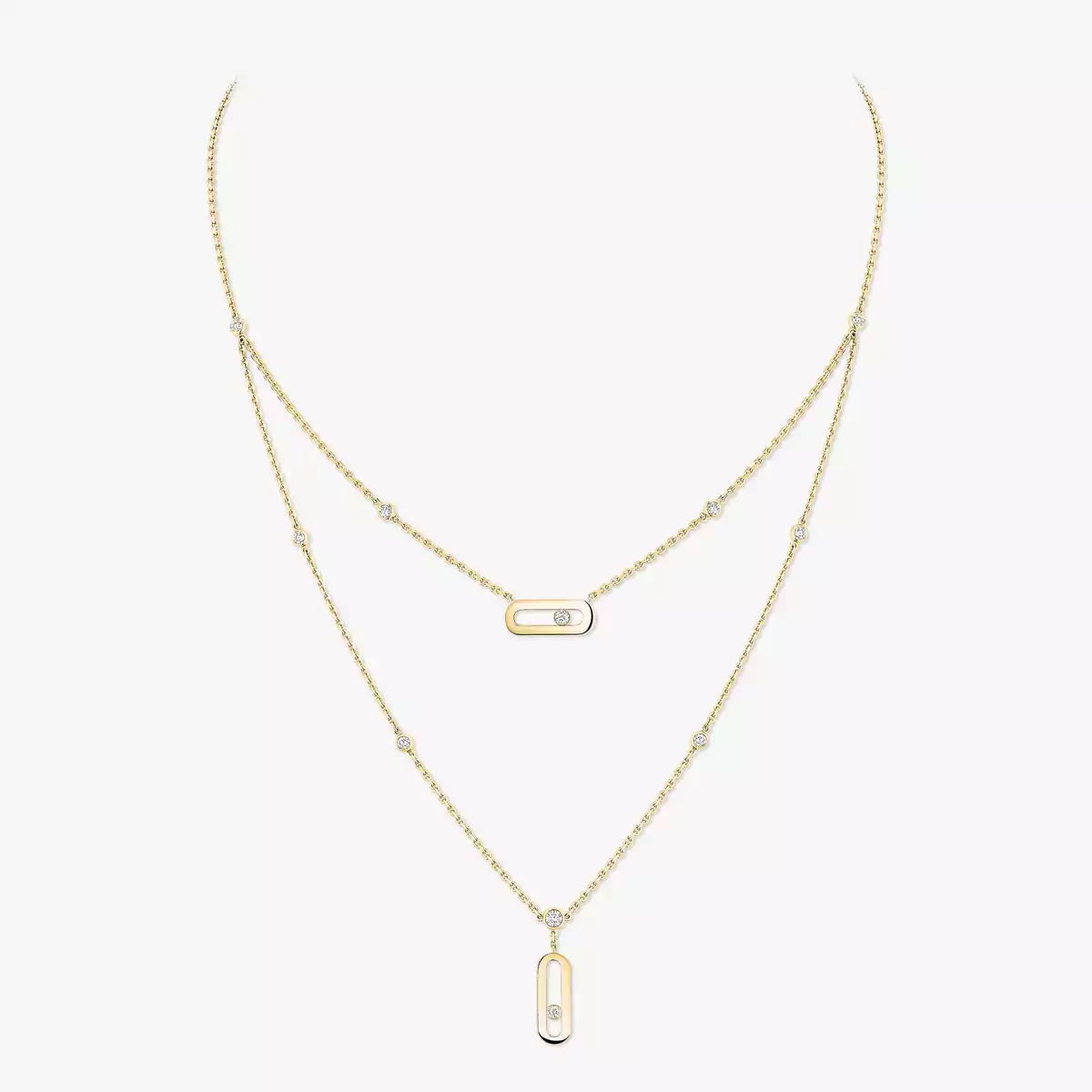 [Am Jewelry] Move Uno Diamond Necklace