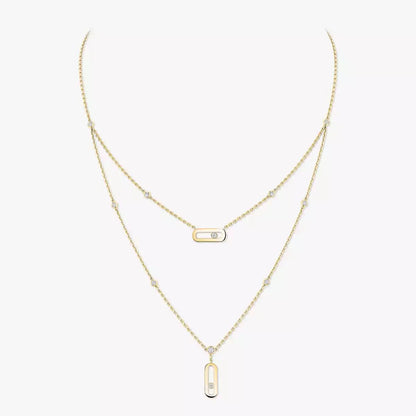 [Am Jewelry] Move Uno Diamond Necklace