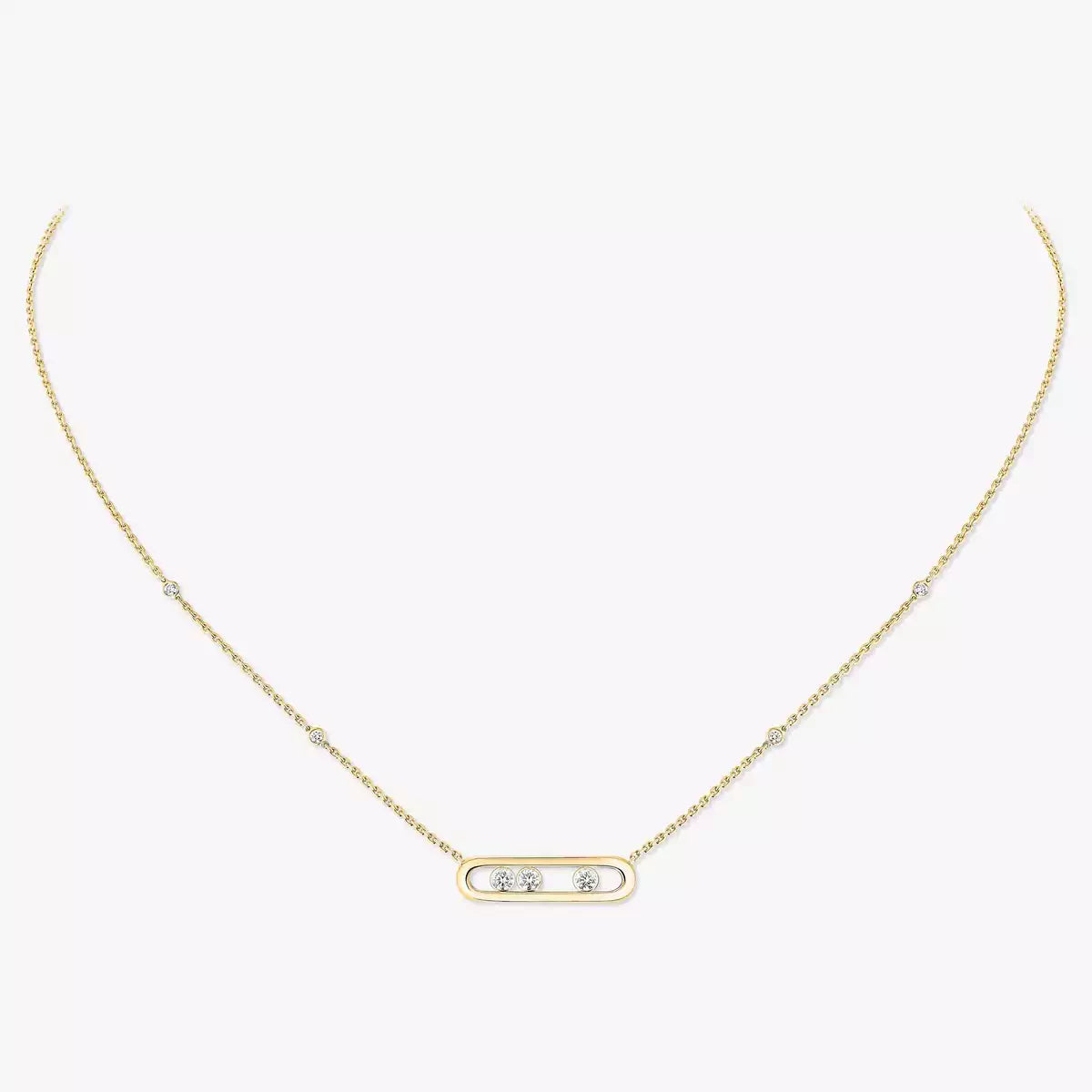 [Am Jewelry] Baby Move Gold Diamond Necklace