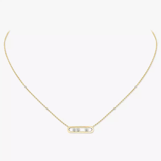 [Am Jewelry] Baby Move Gold Diamond Necklace