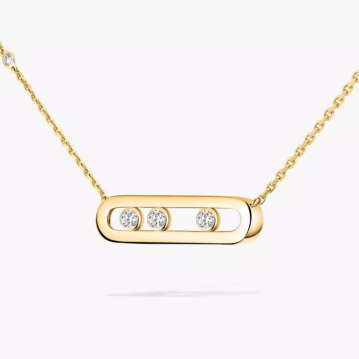 [Am Jewelry] Baby Move Gold Diamond Necklace