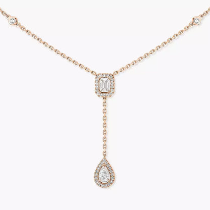 [Am Jewelry]Gold Diamond Tie Necklace