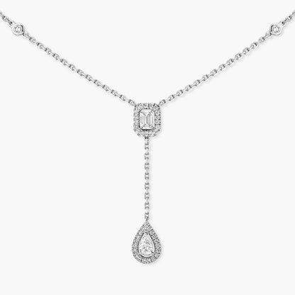 [Am Jewelry]Gold Diamond Tie Necklace