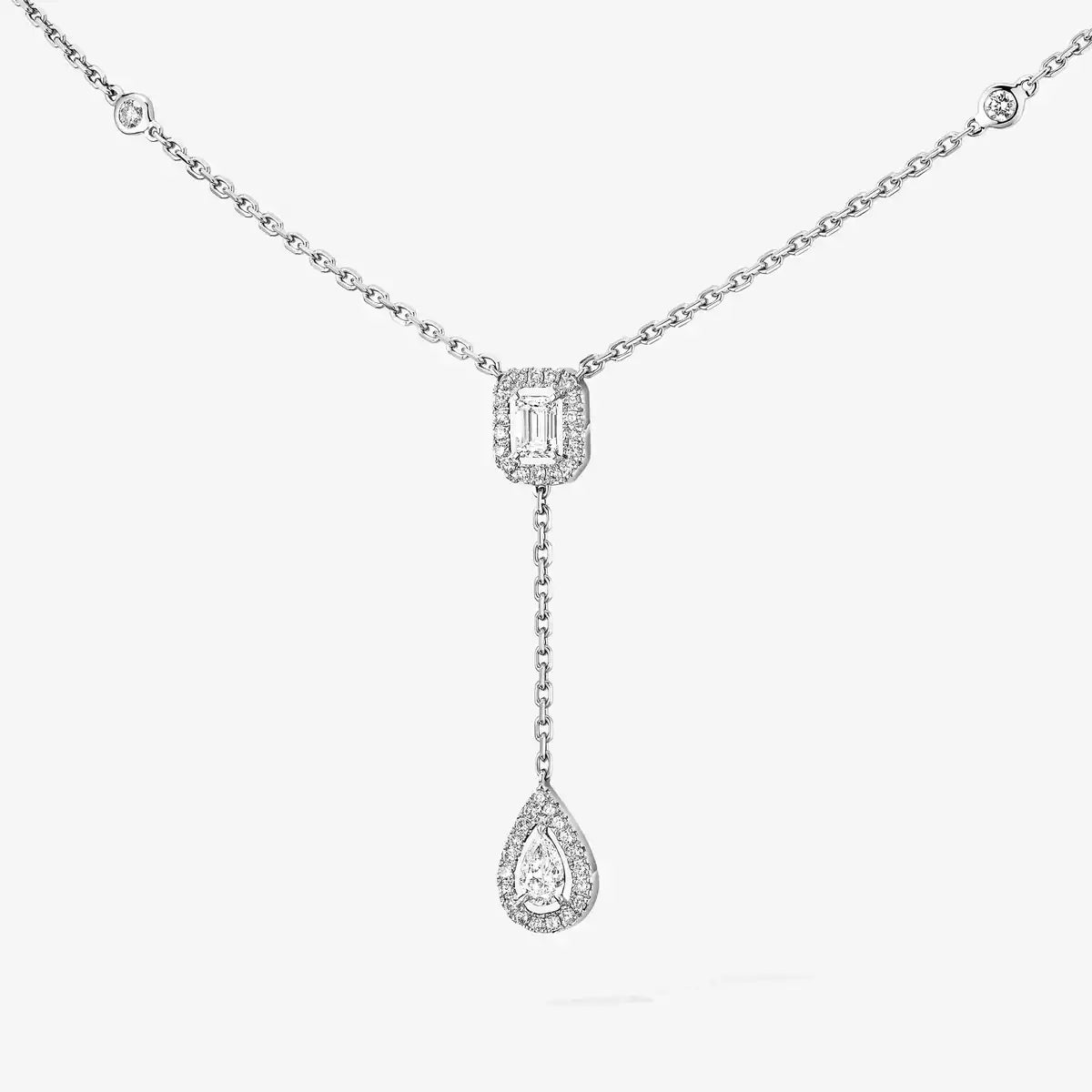 [Am Jewelry]Gold Diamond Tie Necklace