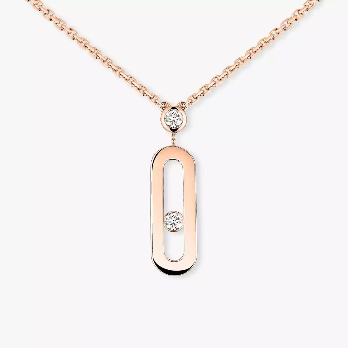 [Am Jewelry] Move Uno Gold Diamond Long Necklace