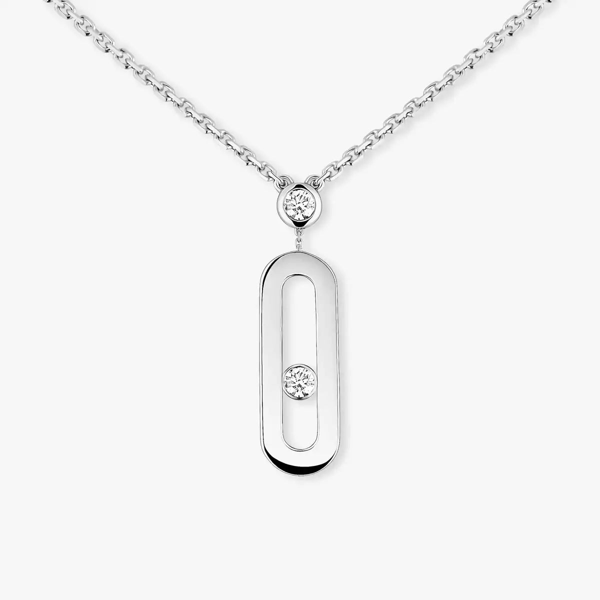 [Am Jewelry] Move Uno Gold Diamond Long Necklace