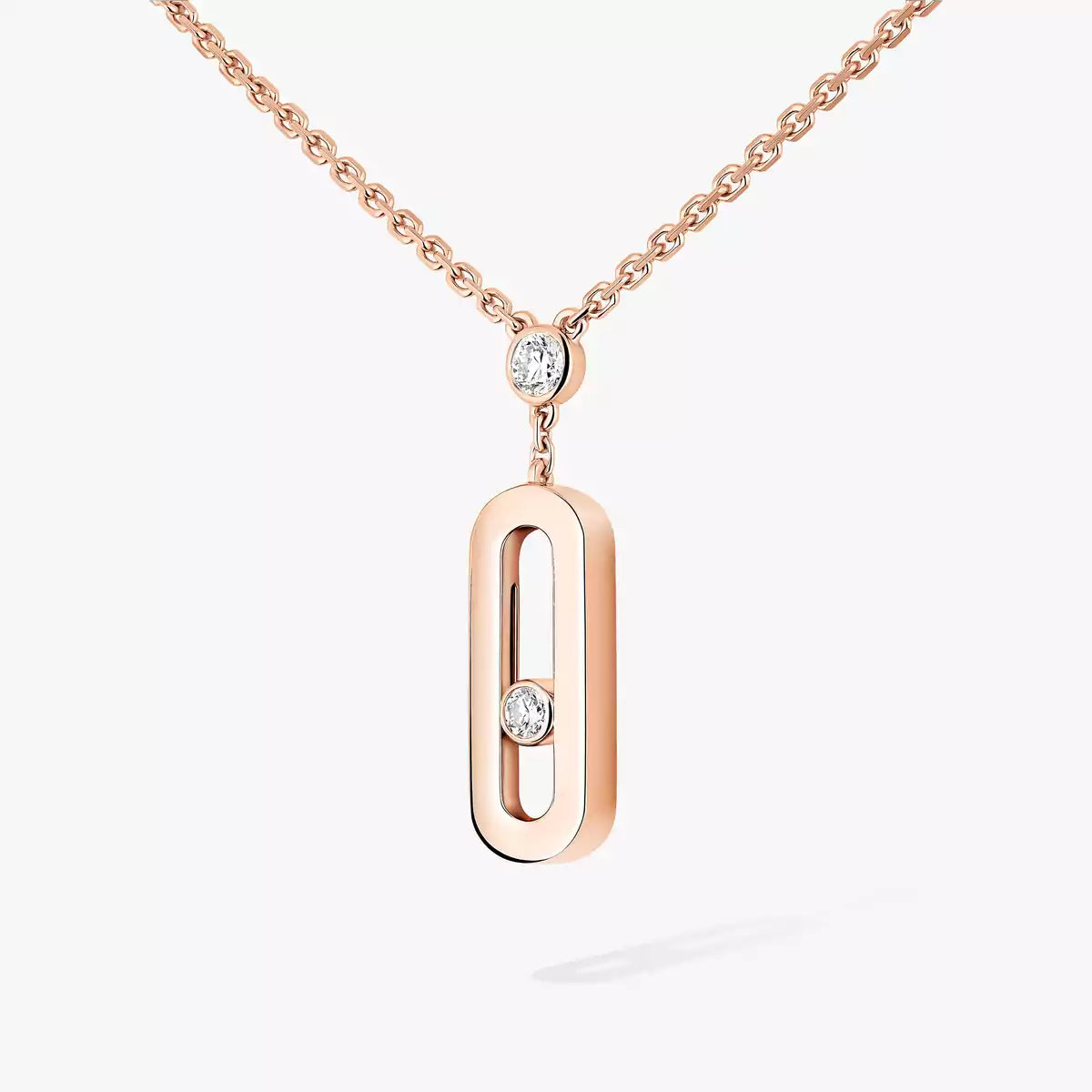 [Am Jewelry] Move Uno Gold Diamond Long Necklace