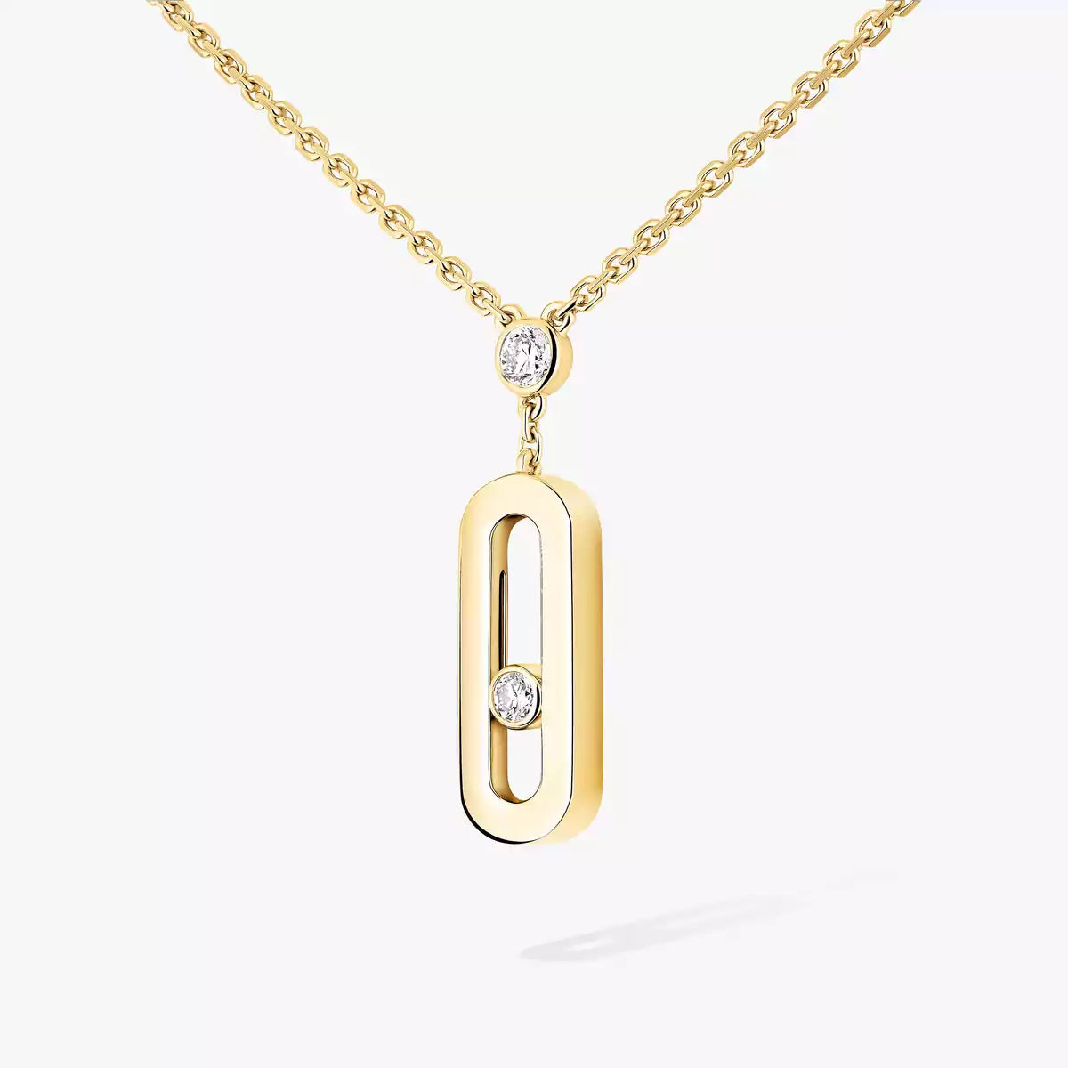 [Am Jewelry] Move Uno Gold Diamond Long Necklace