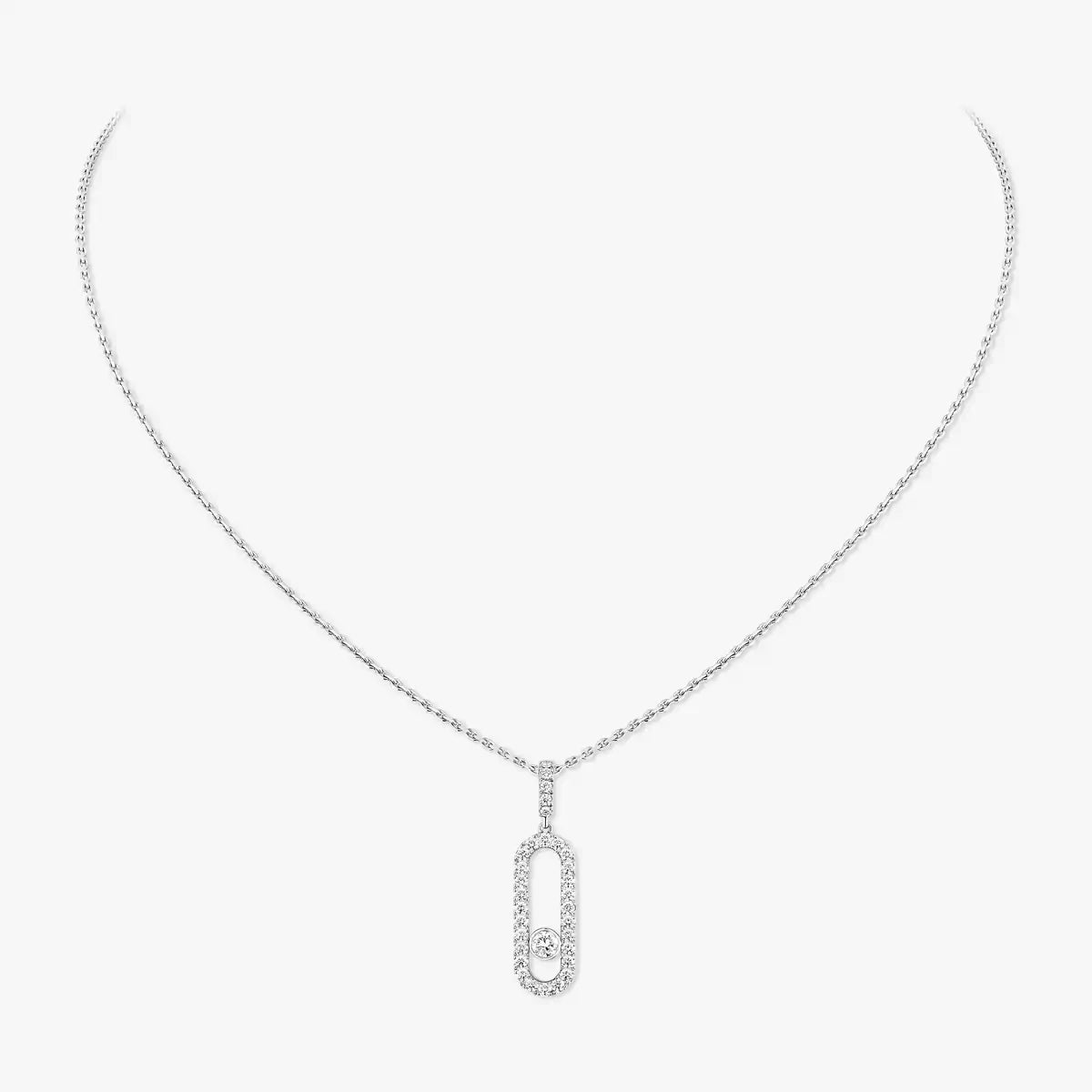 [Am Jewelry]Move Uno Diamond Necklace in Rose Gold