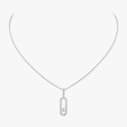 [Am Jewelry]Move Uno Diamond Necklace in Rose Gold