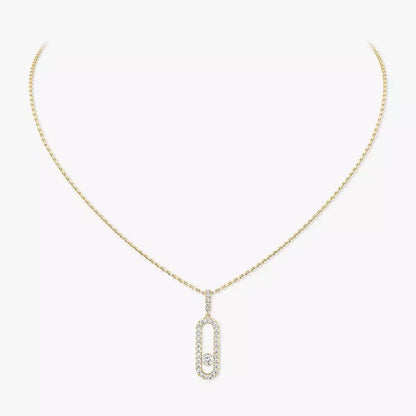 [Am Jewelry]Move Uno Diamond Necklace in Rose Gold