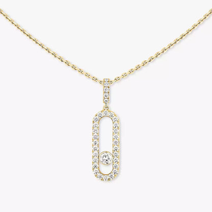 [Am Jewelry]Move Uno Diamond Necklace in Rose Gold