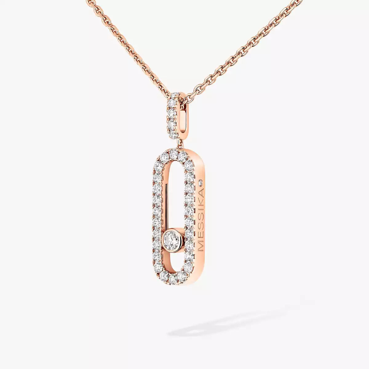 [Am Jewelry]Move Uno Diamond Necklace in Rose Gold