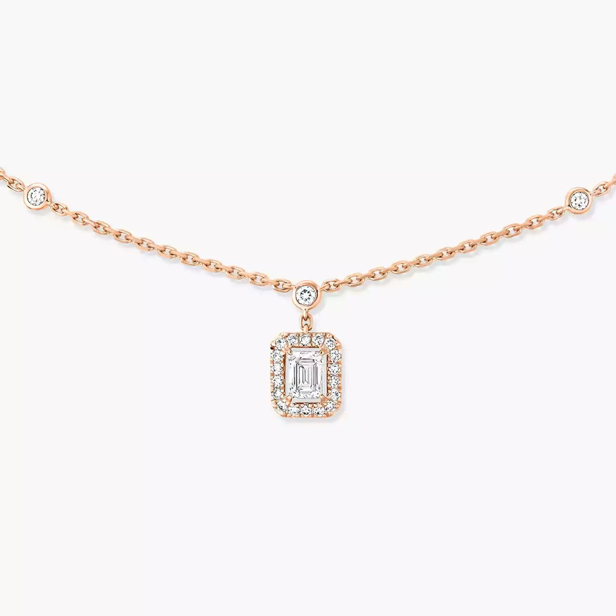 [Am Jewelry]My Twin Diamond Necklace in Silver