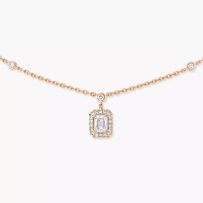 [Am Jewelry]My Twin Diamond Necklace in Silver