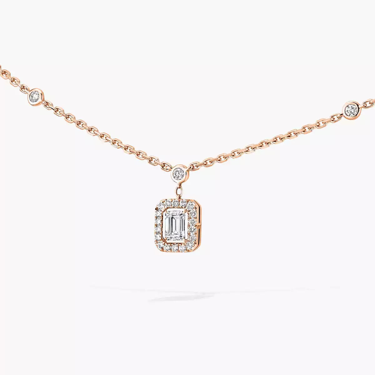 [Am Jewelry]My Twin Diamond Necklace in Silver