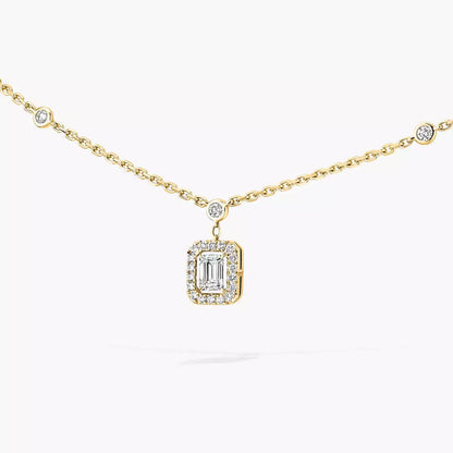 [Am Jewelry]My Twin Diamond Necklace in Silver