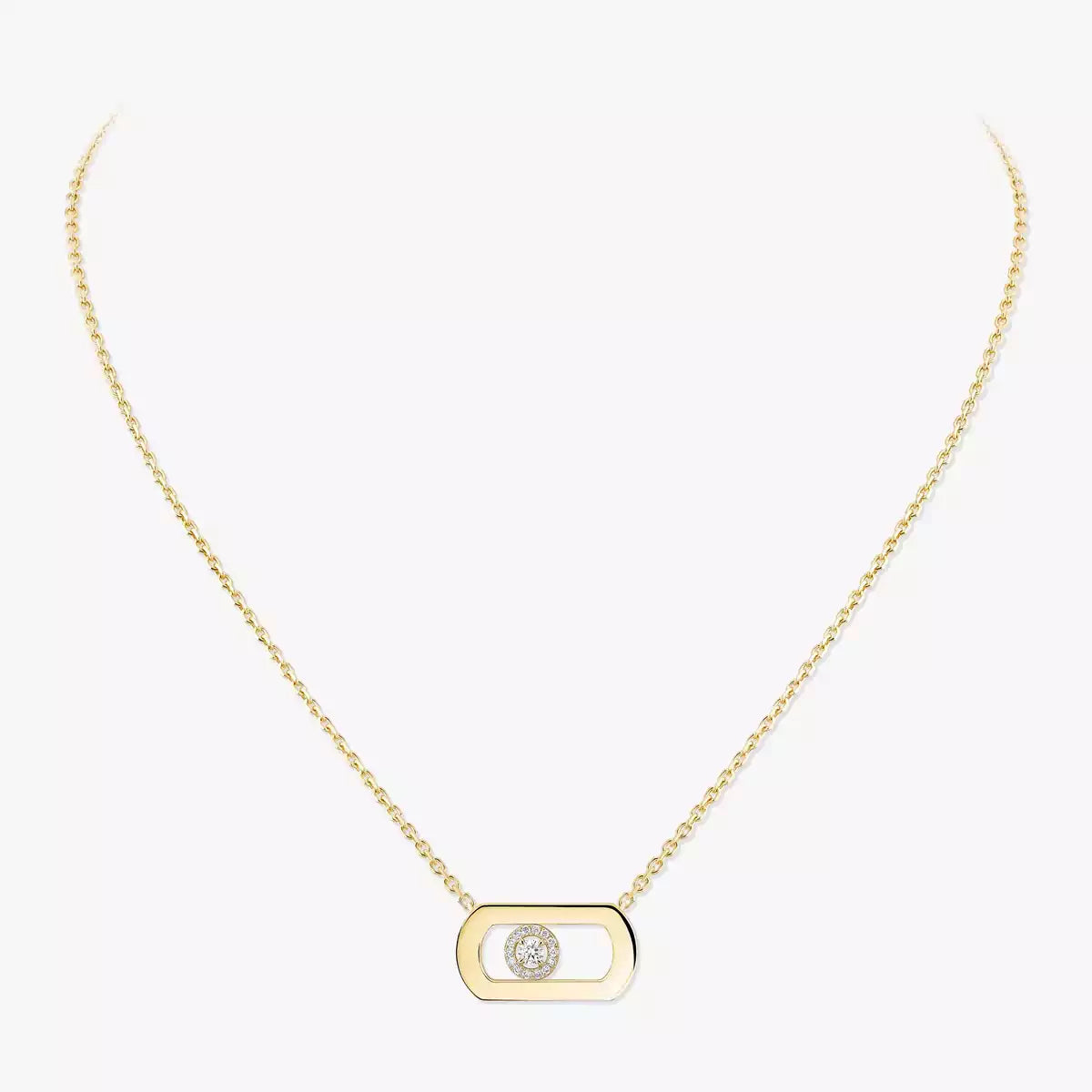 [Am Jewelry]So Move Diamond Necklace in Gold