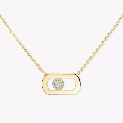 [Am Jewelry]So Move Diamond Necklace in Gold