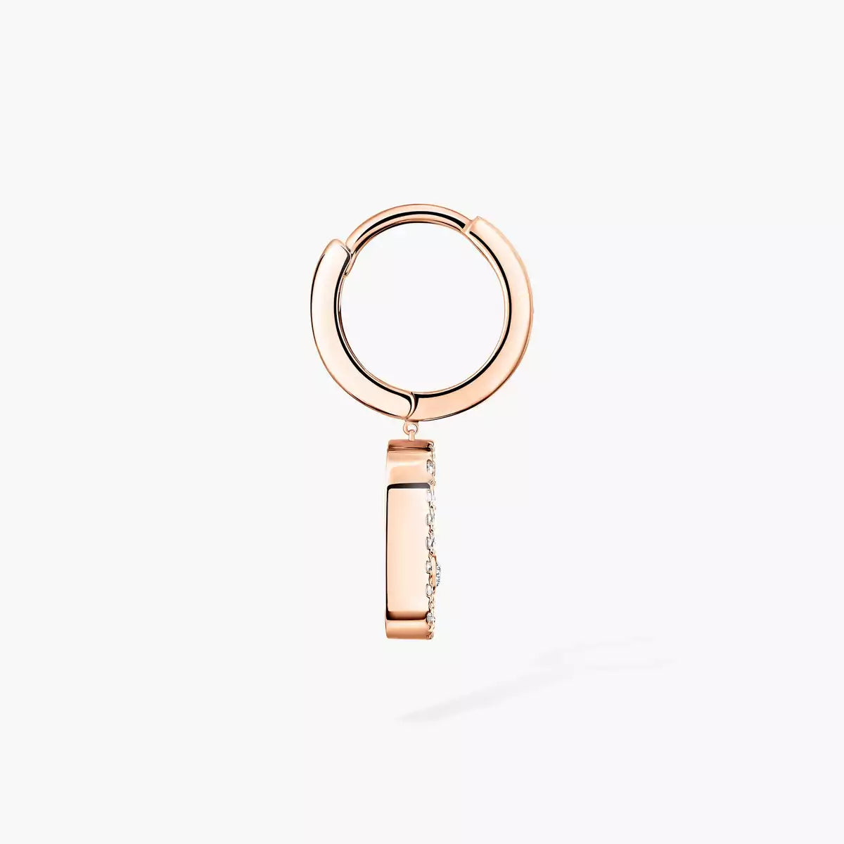 [Am Jewelry]Move Uno Single Diamond Hoop Earring