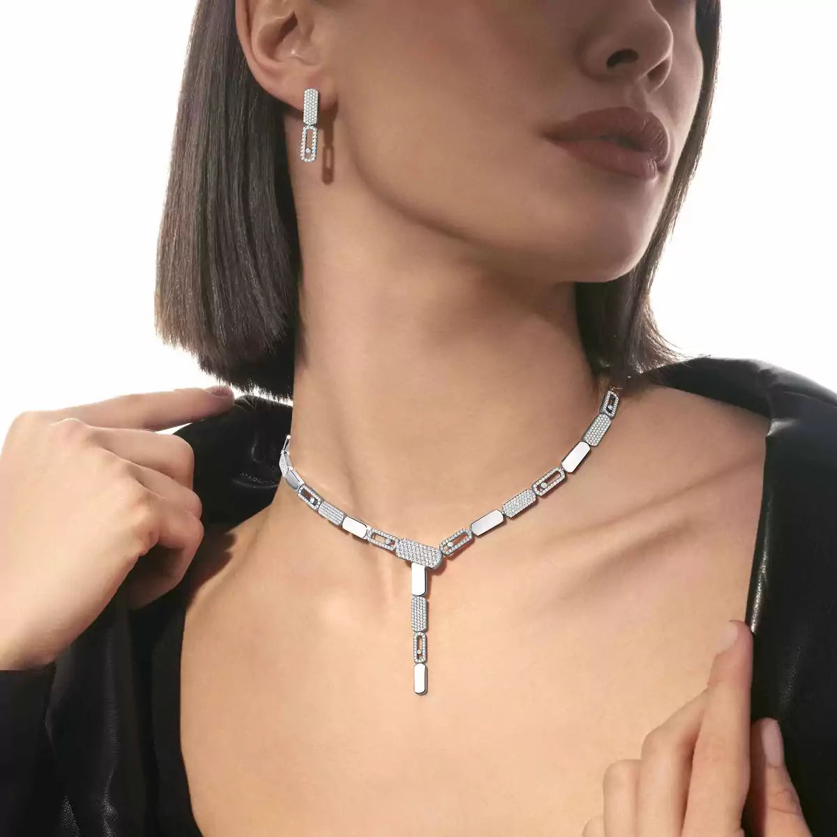 [Am Jewelry]Imperial Move SM Diamond Earrings