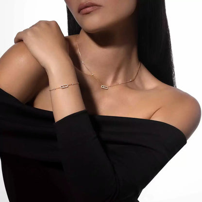 [Am Jewelry]Move Uno Diamond Bracelet