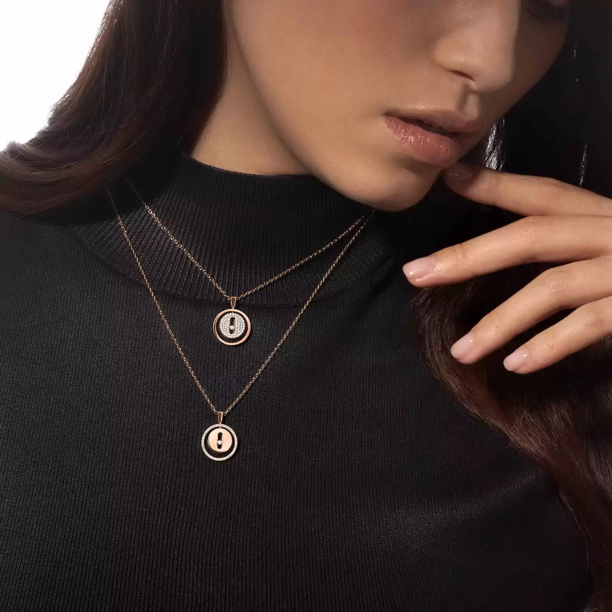 [Am Jewelry] Lucky Move Diamond Necklace