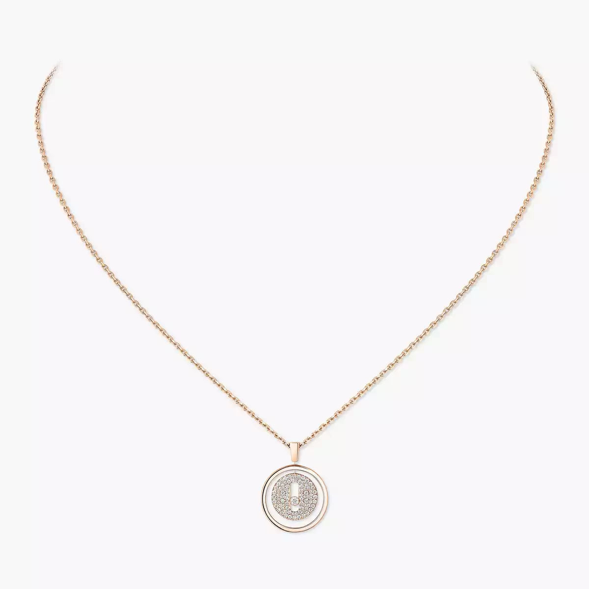 [Am Jewelry] Lucky Move Diamond Necklace