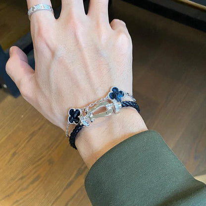[Am jewelry]CLOVER 5 MOTIF PIETERSITE BRACELET COLLECTION