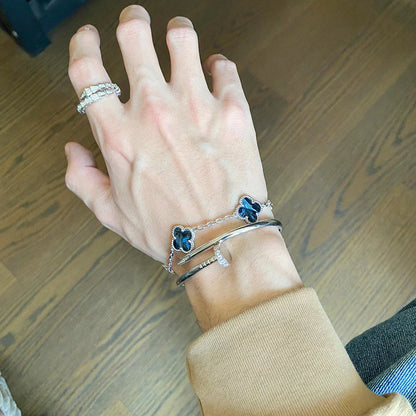 [Am jewelry]CLOVER 5 MOTIF PIETERSITE BRACELET COLLECTION