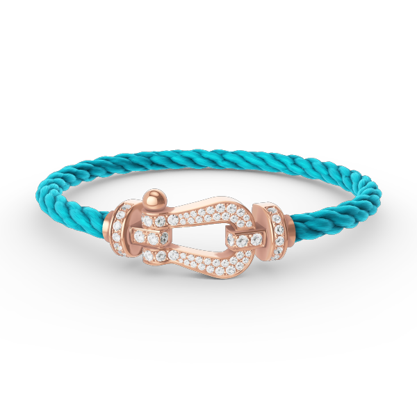 [Am jewelry]FORCE LARGE HORSESHOE FULL DIAMOND BRACELET ROSE GOLD