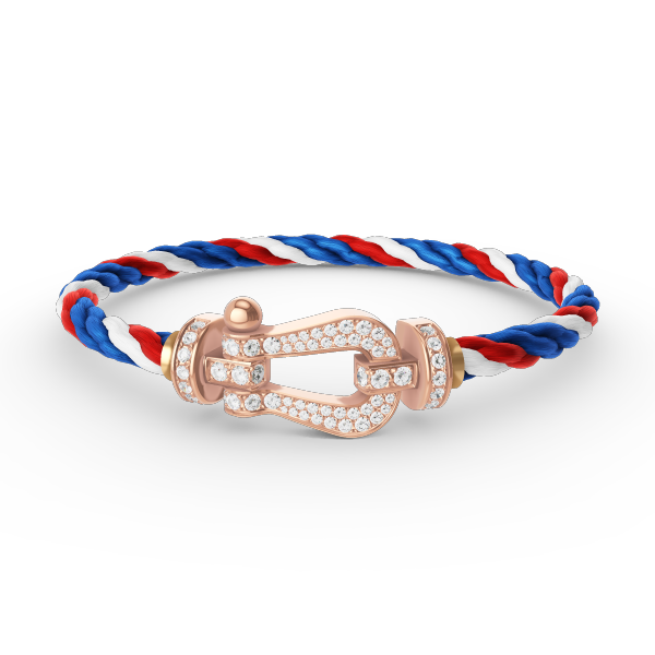 [Am jewelry]FORCE LARGE HORSESHOE FULL DIAMOND BRACELET ROSE GOLD