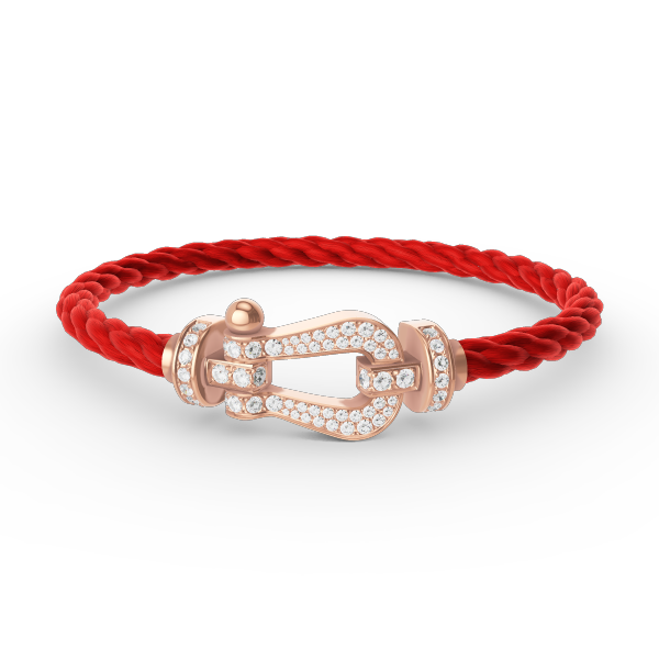 [Am jewelry]FORCE LARGE HORSESHOE FULL DIAMOND BRACELET ROSE GOLD