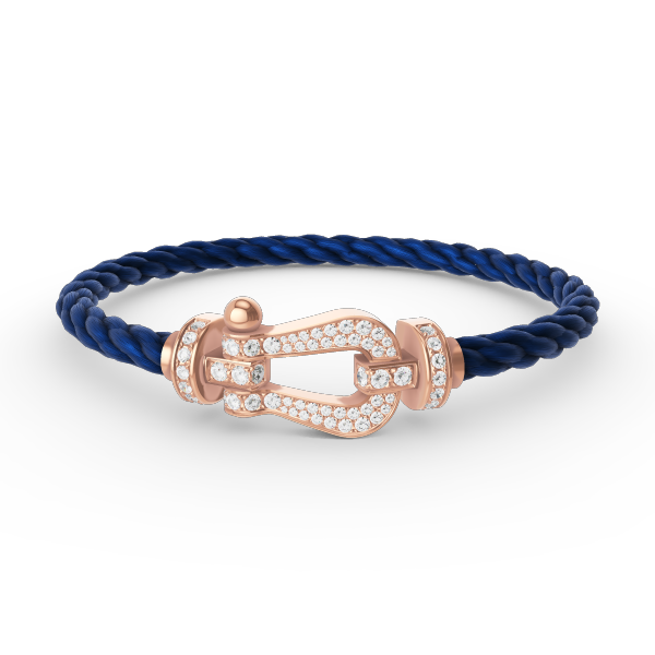 [Am jewelry]FORCE LARGE HORSESHOE FULL DIAMOND BRACELET ROSE GOLD