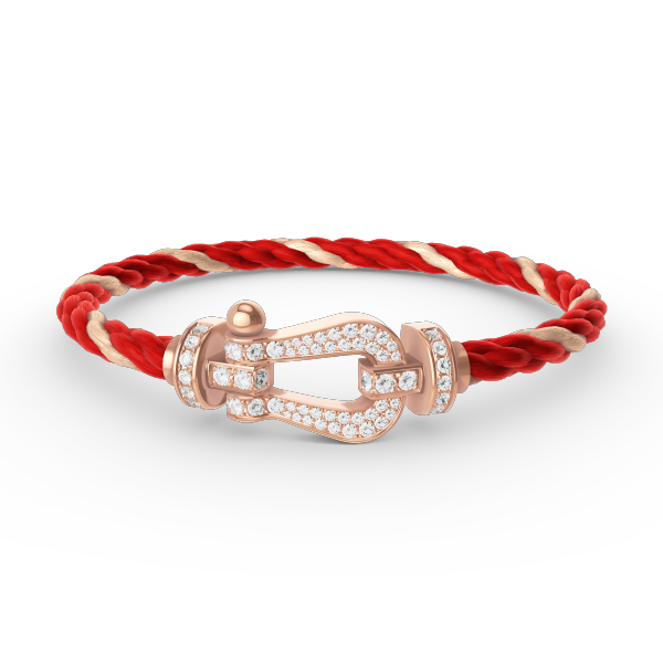 [Am jewelry]FORCE LARGE HORSESHOE FULL DIAMOND BRACELET ROSE GOLD