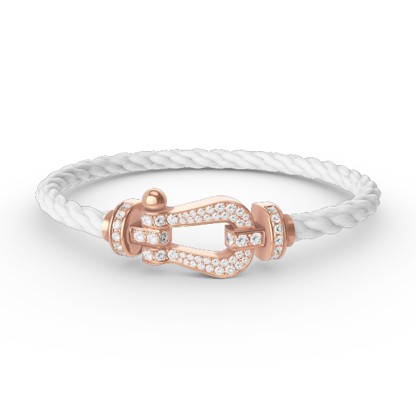 [Am jewelry]FORCE LARGE HORSESHOE FULL DIAMOND BRACELET ROSE GOLD