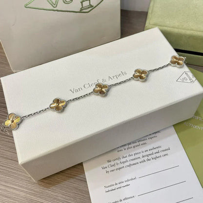 [Am jewelry] CLOVER 5 MOTIF LASER BRACELET COLLECTION