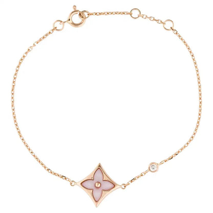 [Am jewelry]STAR 1 DIAMOND PINK GOLD BRACELET