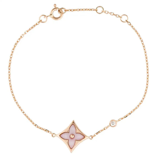 [Am jewelry]STAR 1 DIAMOND PINK GOLD BRACELET